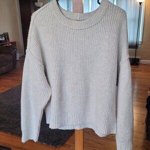 💙 2/$20 American Eagle Chunky Off White Sweater Large